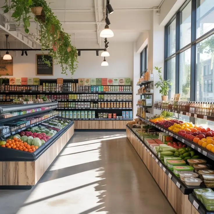 Intérieur boutique Intermarché
