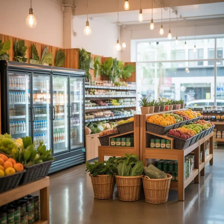Intérieur boutique Super U