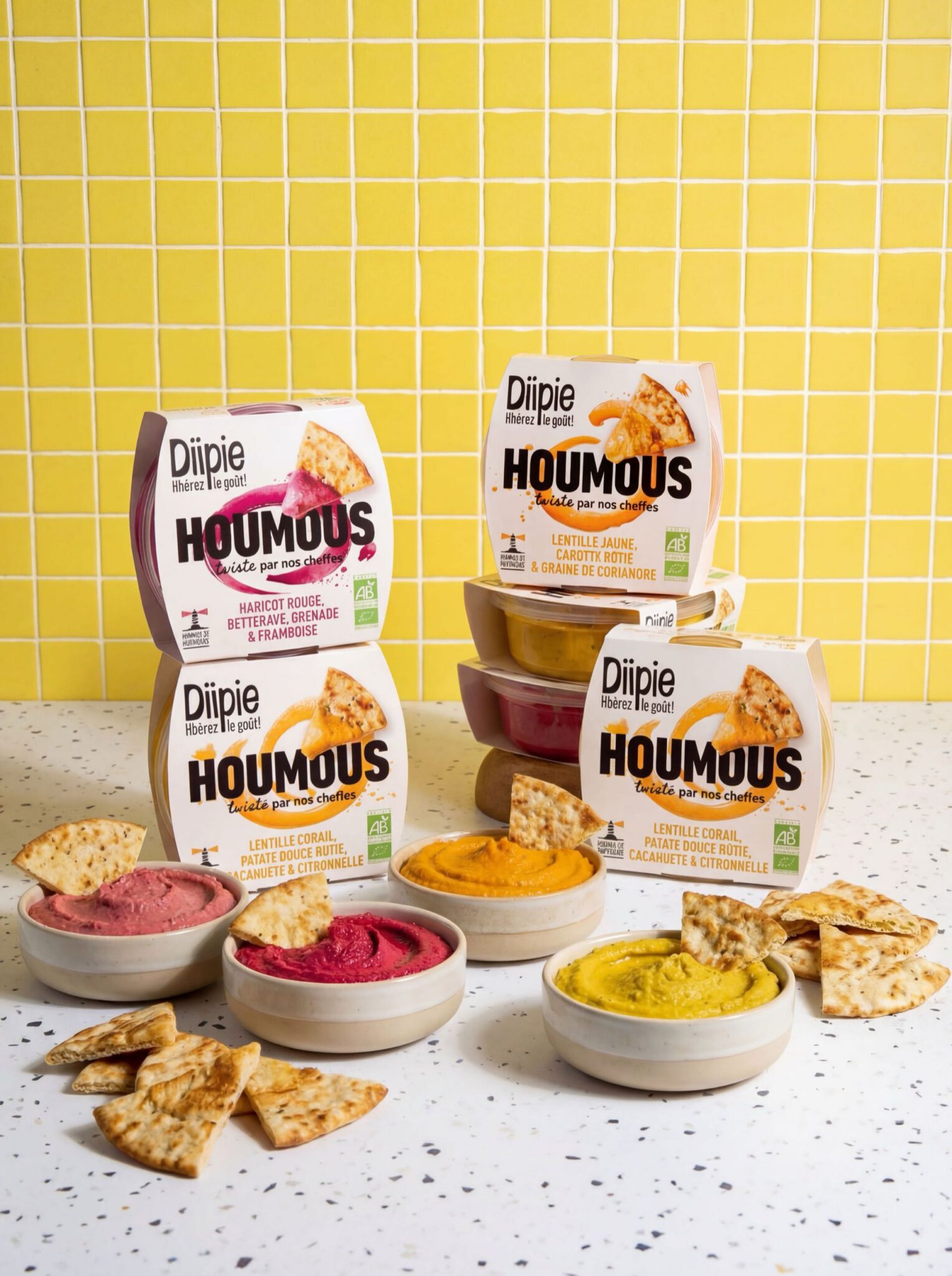 Collection de produits tartinables diipie